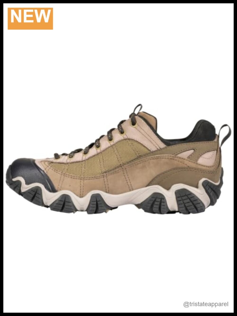 Men's Waterproof Hiking Shoes Nubuck Mesh Closed Toe Trail